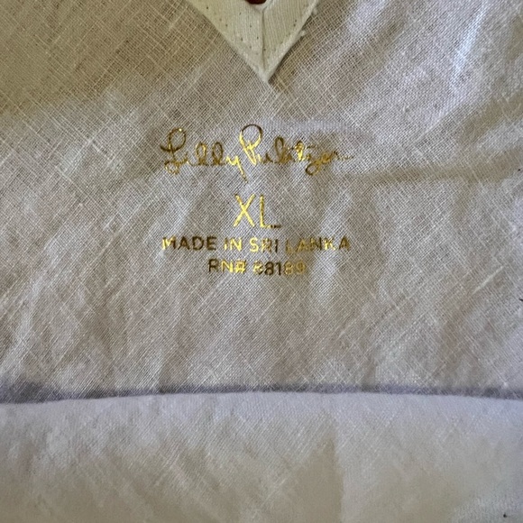 ❤️NWOT. Lilly Pulitzer Linen Sleeveless Florin Top in Resort White XL - Picture 3 of 3